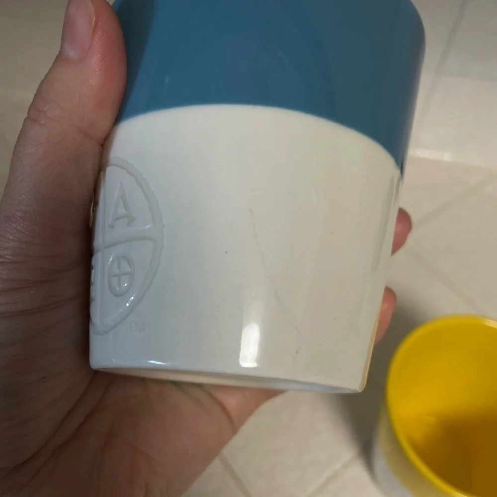 Starbucks Tazo Tea Logo Asymmetrical Cups